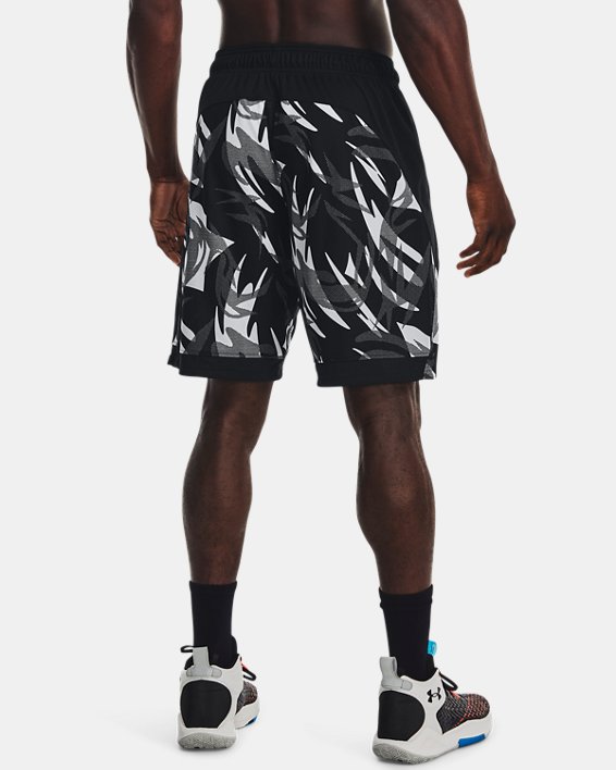 Men's UA Baseline 10'' Printed Shorts, Black, pdpMainDesktop image number 1